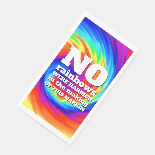 Funny TieDye Er zijn geen regenbogen beschadigd .. Servet (Hoek)