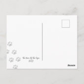 Funny Tiger be My ValenDinner Briefkaart (Achterkant)