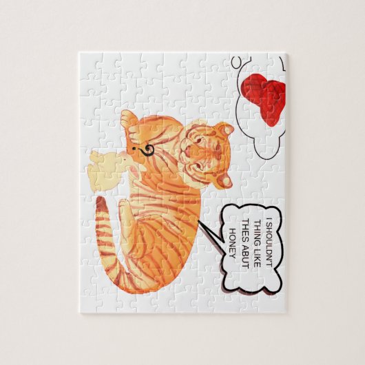 Funny Tiger & Bunny Dilemma – Leuke Dierenstrip Legpuzzel (Verticaal)