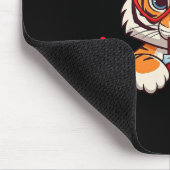 Funny Tiger Heart Chocolate Valentine Tiger Womens Muismat (Hoek)