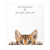 Funny Tiger Tabby Cat Notitieblok (Voorkant)