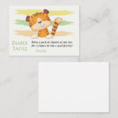 Funny tijger Diaper Raffle Tickets (Voorkant / Achterkant)