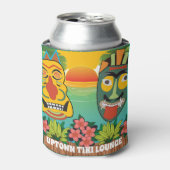 Funny Tiki heeft een tropische zonsondergang en na Blikjeskoeler (Blikje Voorkant)