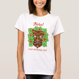 Funny Tiki-masker aangepaste tekst shirten & jacks