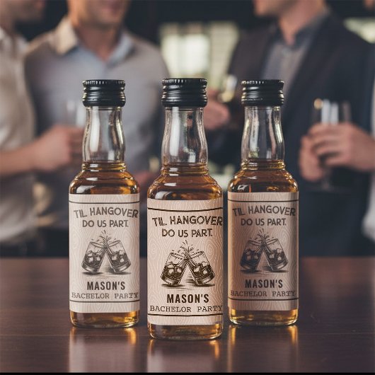 Funny Til Hangover Do Us Part Bachelor Party Likeurfles Etiket
