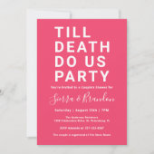 Funny Till Death doet ons party Couple's Shower Kaart (Voorkant)