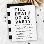 Funny Till Death doet ons party Couple's Shower Kaart