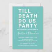 Funny Till Death doet ons party Couple's Shower Kaart (Voorkant)