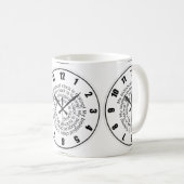 Funny Time Clock Coffee of Tea Mok (Voorkant rechts)