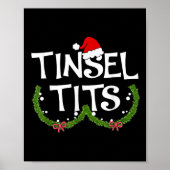 Funny Tinsel Matching Jingle Christmas Couples  Poster (Voorkant)