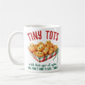 Funny Tiny Tater Tots Holiday Humor Christmas Gift Koffiemok (Links)
