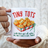 Funny Tiny Tater Tots Holiday Humor Christmas Gift Koffiemok