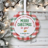 Funny Tiny Tots Holiday Humor Merry Christmas  Ornament Kaart