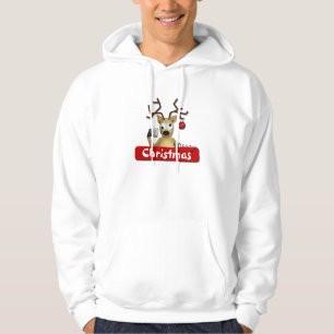 Funny Tipsy Reindeer met kerstmis geërfd overhemd Hoodie