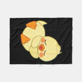 Funny Tired As Duck I Love Cute Ducklings Quote Gi Fleece Deken (Voorkant (Horizontaal))