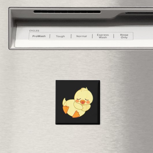 Funny Tired As Duck I Love Cute Ducklings Quote Gi Magneet (Insitu (Vaatwasser))