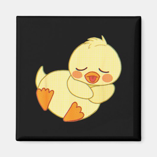 Funny Tired As Duck I Love Cute Ducklings Quote Gi Magneet (Voorkant)