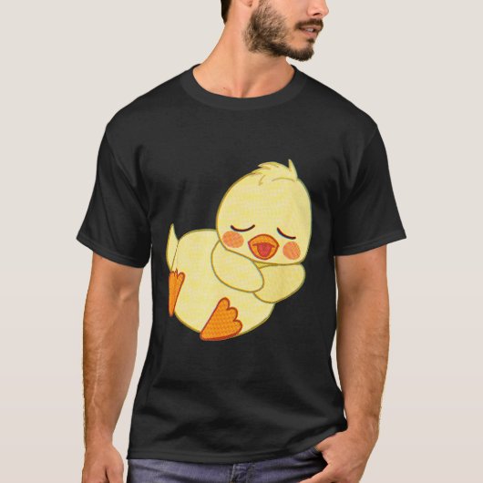 Funny Tired As Duck I Love Cute Ducklings Quote Gi T-shirt (Voorkant)