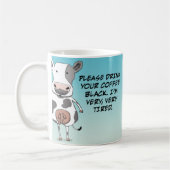 Funny Tired Cow, niet in de stemming Koffiemok (Links)
