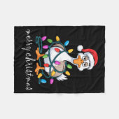 Funny Tired Goose Christmas Lights Silly Holiday F Fleece Deken (Voorkant (Horizontaal))