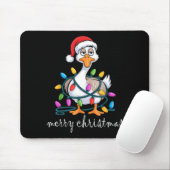 Funny Tired Goose Christmas Lights Silly Holiday F Muismat (Met muis)