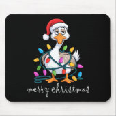 Funny Tired Goose Christmas Lights Silly Holiday F Muismat (Voorkant)