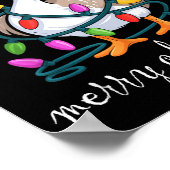 Funny Tired Goose Christmas Lights Silly Holiday F Poster (Hoek)