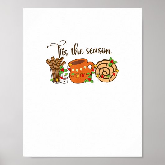 Funny Tis The Season Mexican Christmas Latino Cute Poster (Voorkant)