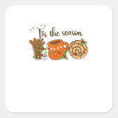 Funny Tis The Season Mexican Christmas Latino Cute Vierkante Sticker (Voorkant)