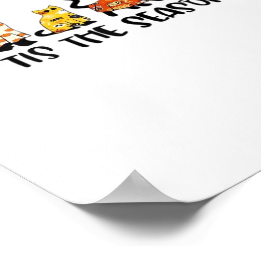 Funny Tis The Season Spooky Halloween Costume Poster (Hoek)