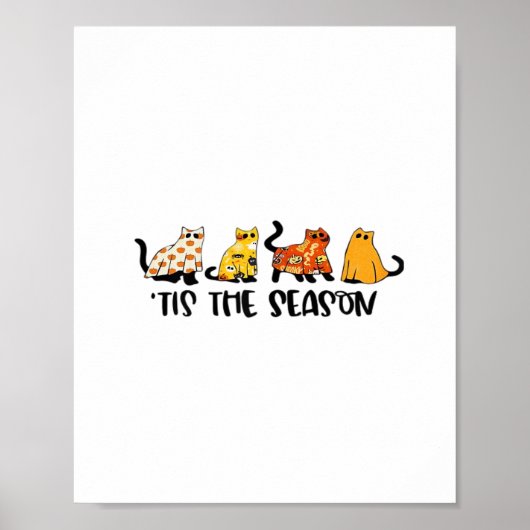 Funny Tis The Season Spooky Halloween Costume Poster (Voorkant)