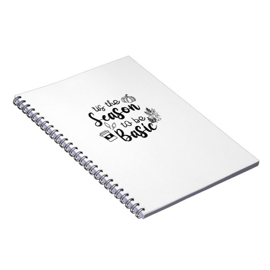 Funny Tis The Season To Basic Fall Pumpkin Spice Notitieboek (Rechterzijde)