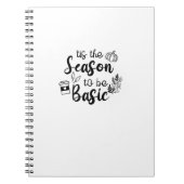 Funny Tis The Season To Basic Fall Pumpkin Spice Notitieboek (Voorkant)
