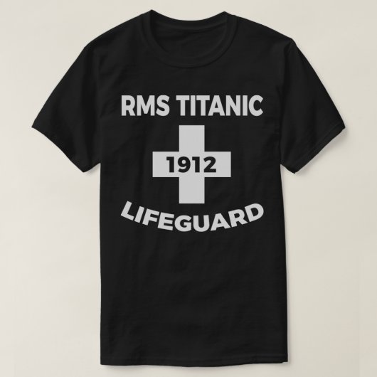 Funny Titanic Lifeguard  cruise Sinking Shi T-shirt (Design voorkant)