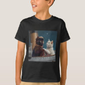 Funny Titanic Movie Cat Meme Rms Cruise Ship Men W T-shirt (Voorkant)