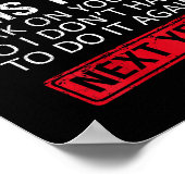 Funny To Everyone I Offended This Year Humor New Y Poster (Hoek)