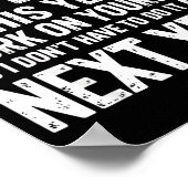 Funny To Everyone I Offended This Year Work On You Poster (Hoek)