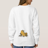 Funny Toad Cartoon op Toadstool Sweatshirt (Achterkant)