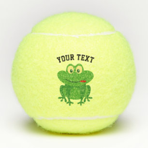 Funny toad frog mascotte tennisballen