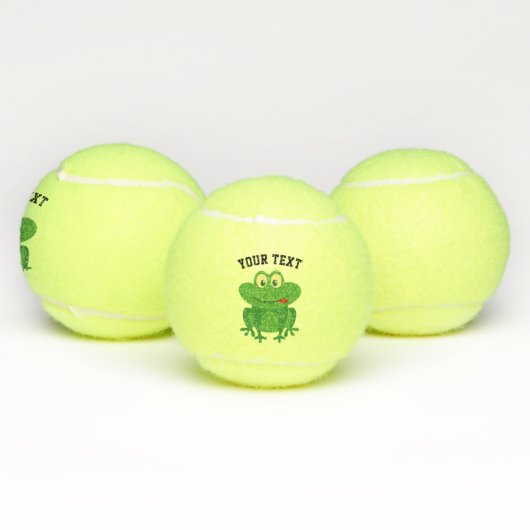 Funny toad frog mascotte tennisballen (Multi)