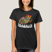 Funny Toad, Kids Toad, Hippie Toad, Frog, Amphibia T-shirt (Voorkant)
