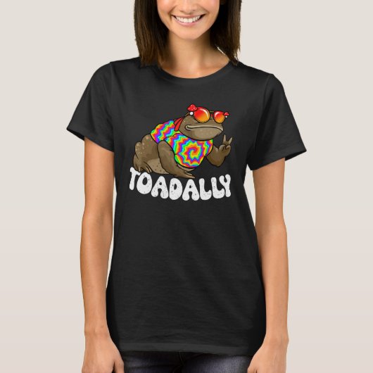 Funny Toad, Kids Toad, Hippie Toad, Frog, Amphibia T-shirt (Voorkant)