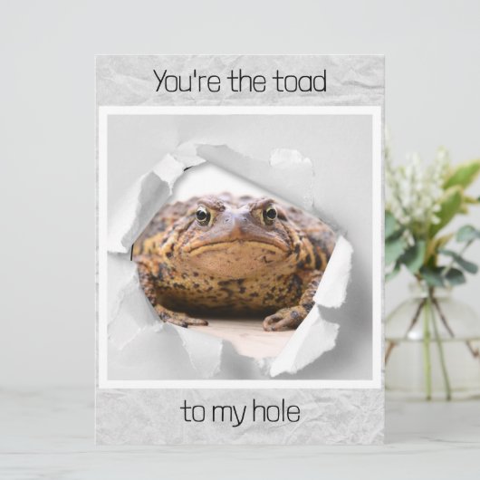 Funny toad valentijnen (Staand voorkant)