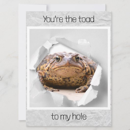Funny toad Valentijnsdag card (Voorkant)
