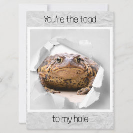 Funny toad Valentijnsdag card