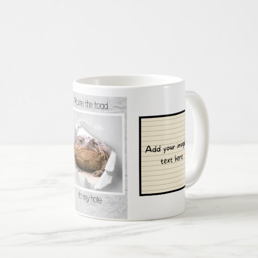 Funny toad Valentijnsdag gift Koffiemok (Voorkant rechts)