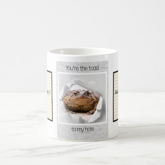 Funny toad Valentijnsdag gift Koffiemok (Center)