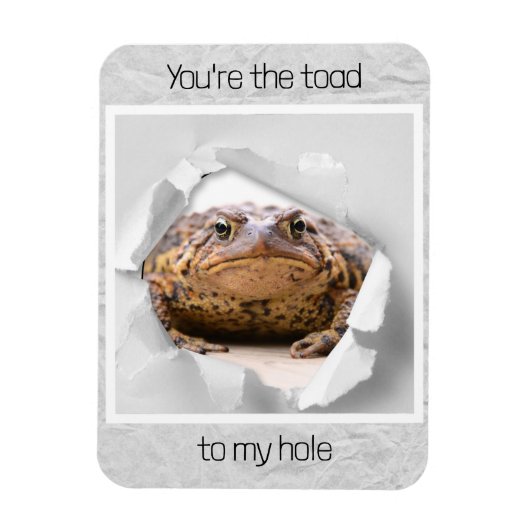 Funny toad Valentijnsdag gift Magneet (Verticaal)