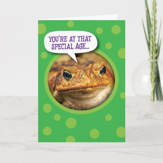 Funny Toadally Geweldige Birthday Greeting Kaart (Voorkant)