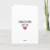 Funny Toaster: Een toast naar het gelukkige paar Kaart (Achterkant)